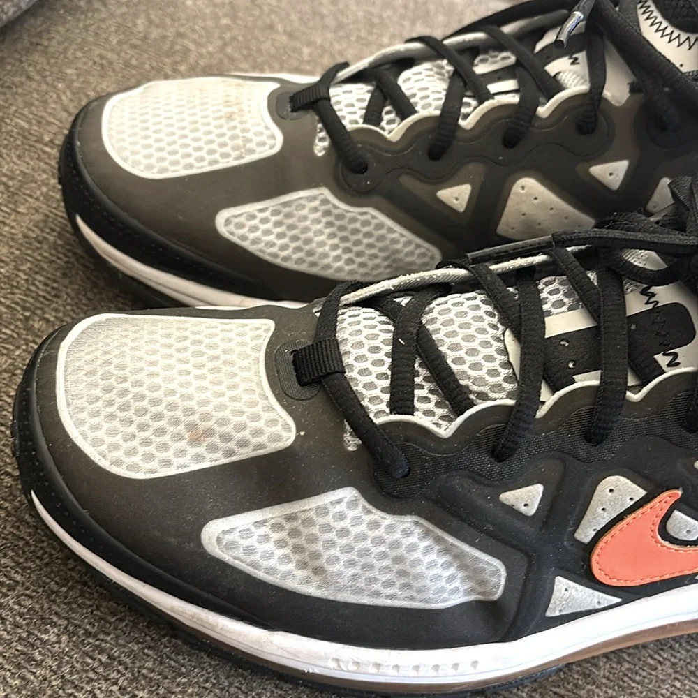 Nike Air Max Genome Gray & Black Bright Mango CW1648-004 Airmax Running Sneakers